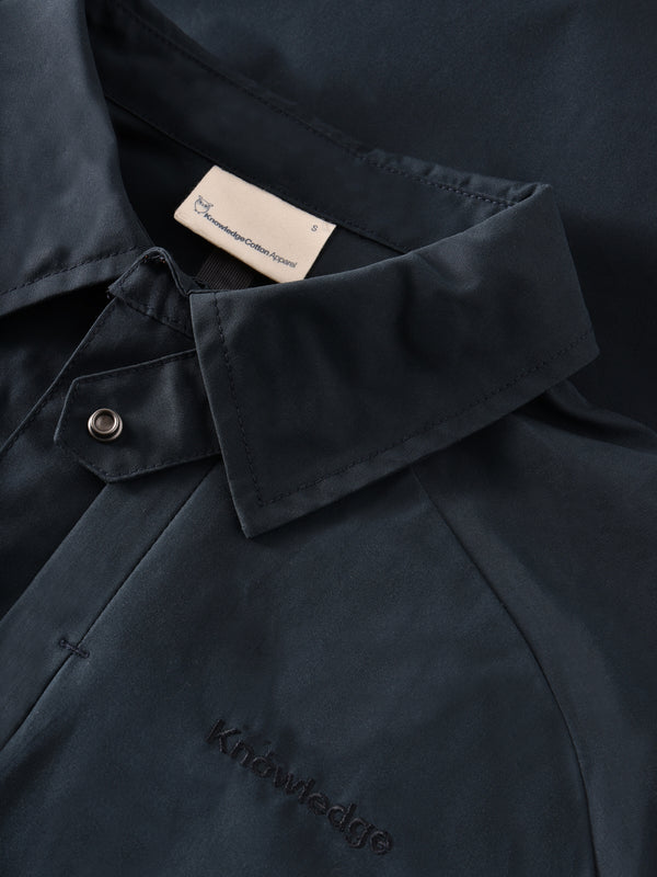 KnowledgeCotton Apparel - WMN Vent canvas 200 jacket Jackets 1001 Total Eclipse