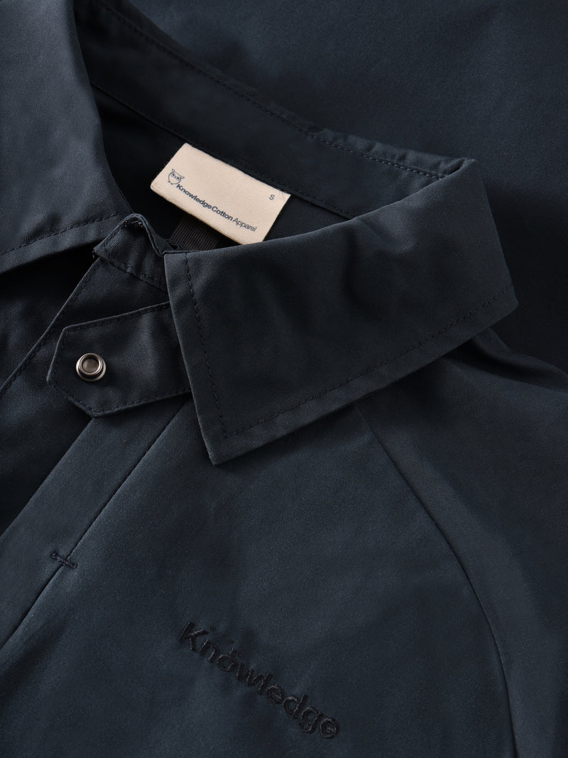 KnowledgeCotton Apparel - WMN Vent canvas 200 jacket Jackets 1001 Total Eclipse