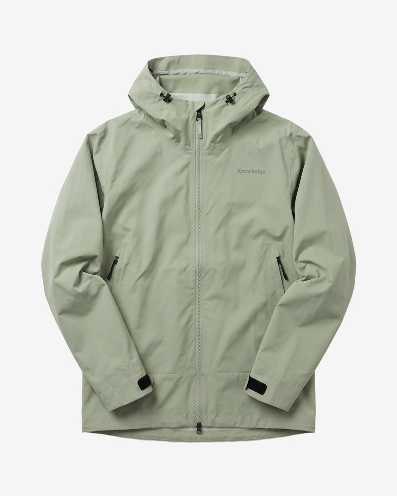 KnowledgeCotton Apparel - MEN Vent canvas 200 shell jacket Jackets 1396 Lily Pad