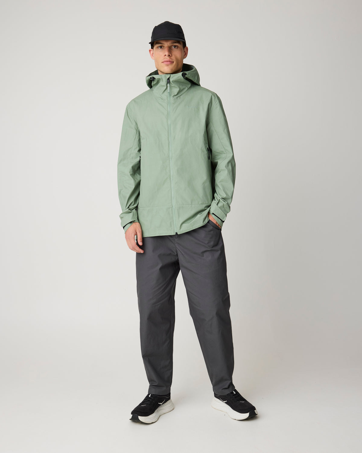 KnowledgeCotton Apparel - MEN Vent canvas 200 shell jacket Jackets 1396 Lily Pad