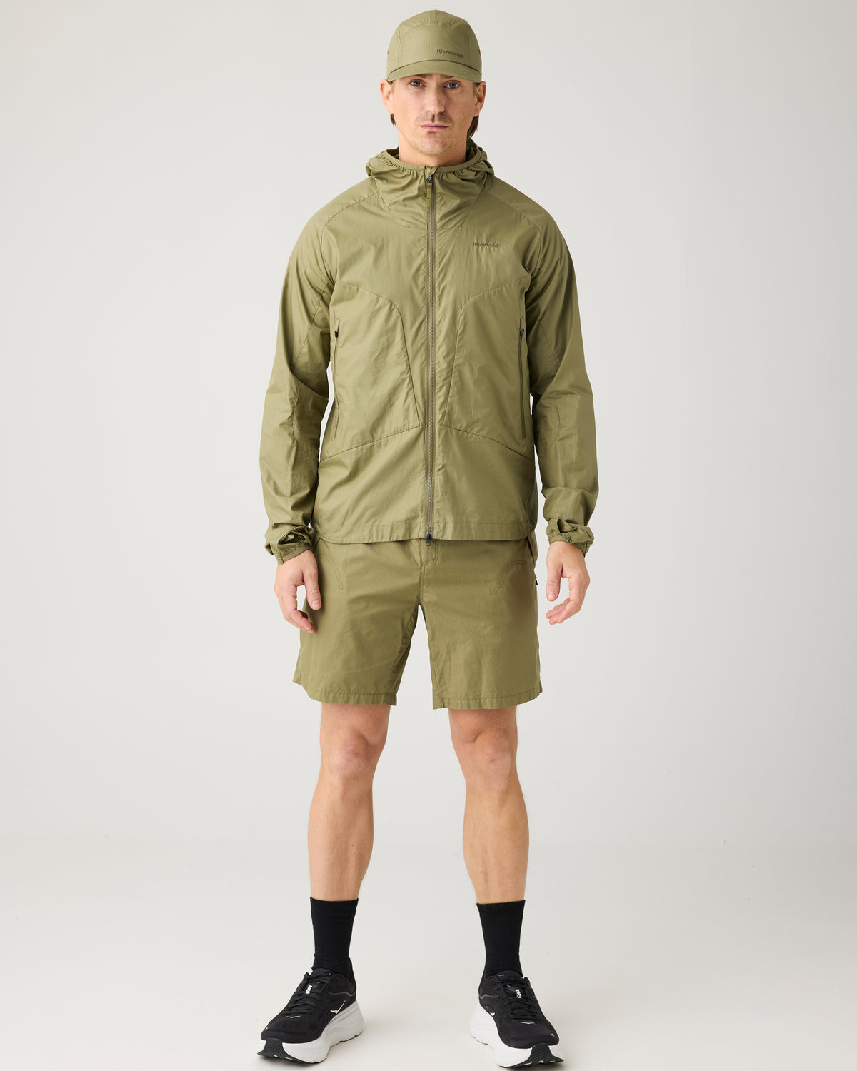KnowledgeCotton Apparel - MEN Vent ripstop 90 jacket Jackets 1068 Burned Olive