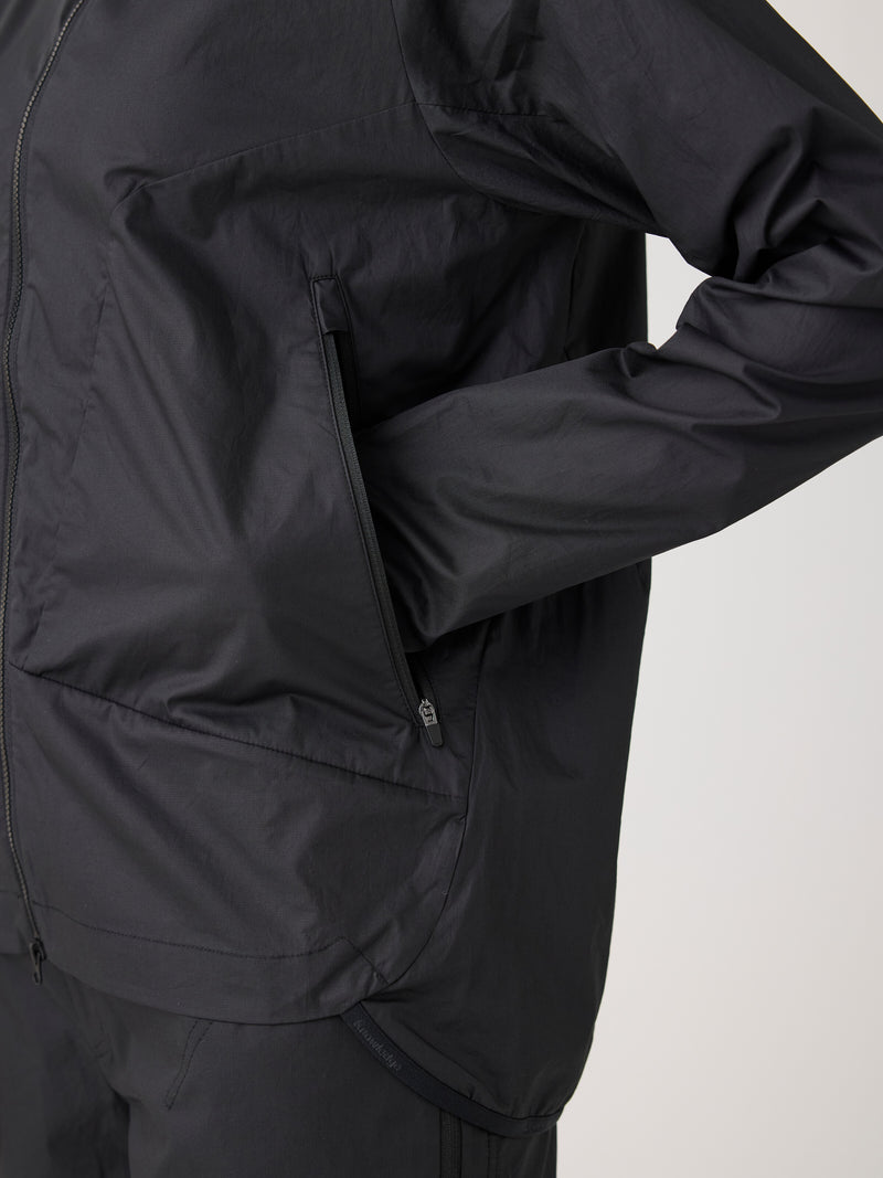 KnowledgeCotton Apparel - WMN Vent ripstop 90 jacket Jackets 1300 Black Jet