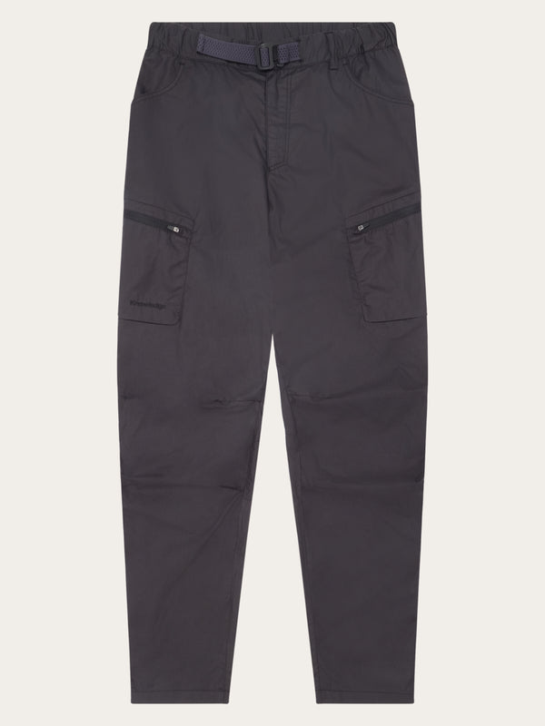 KnowledgeCotton Apparel - WMN Vent ripstop 90 pants Pants 1300 Black Jet