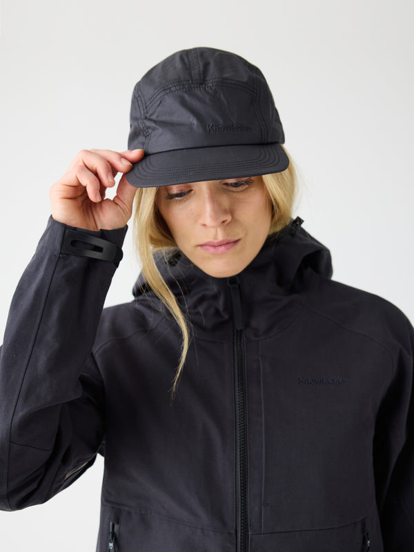 KnowledgeCotton Apparel - UNI Vent riptop 90 5-panel cap Caps 1300 Black Jet