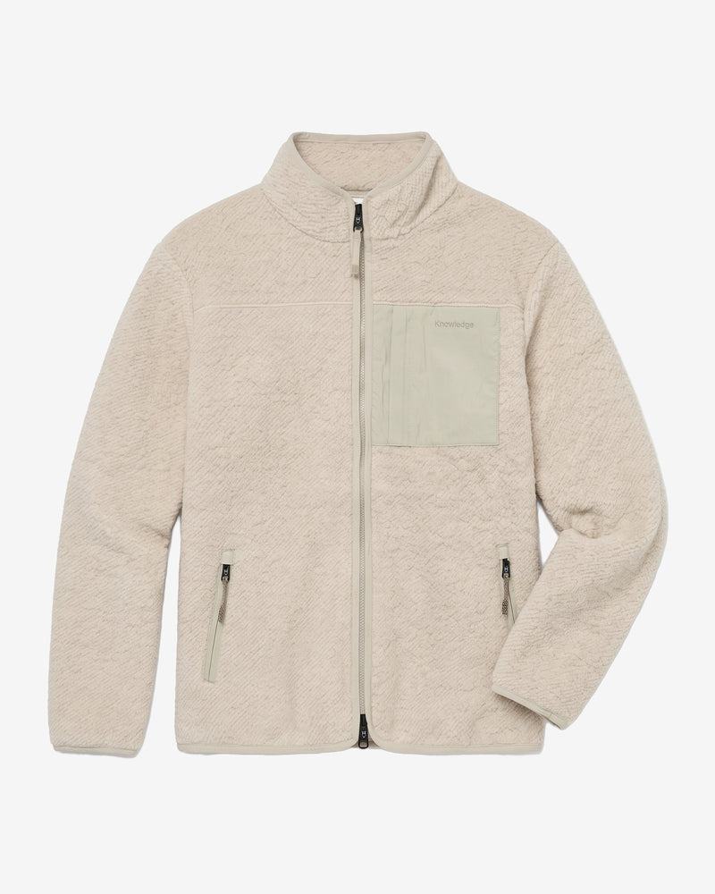 KnowledgeCotton Apparel - MEN Wool fleece full zip Fleeces 9999 Item Colour