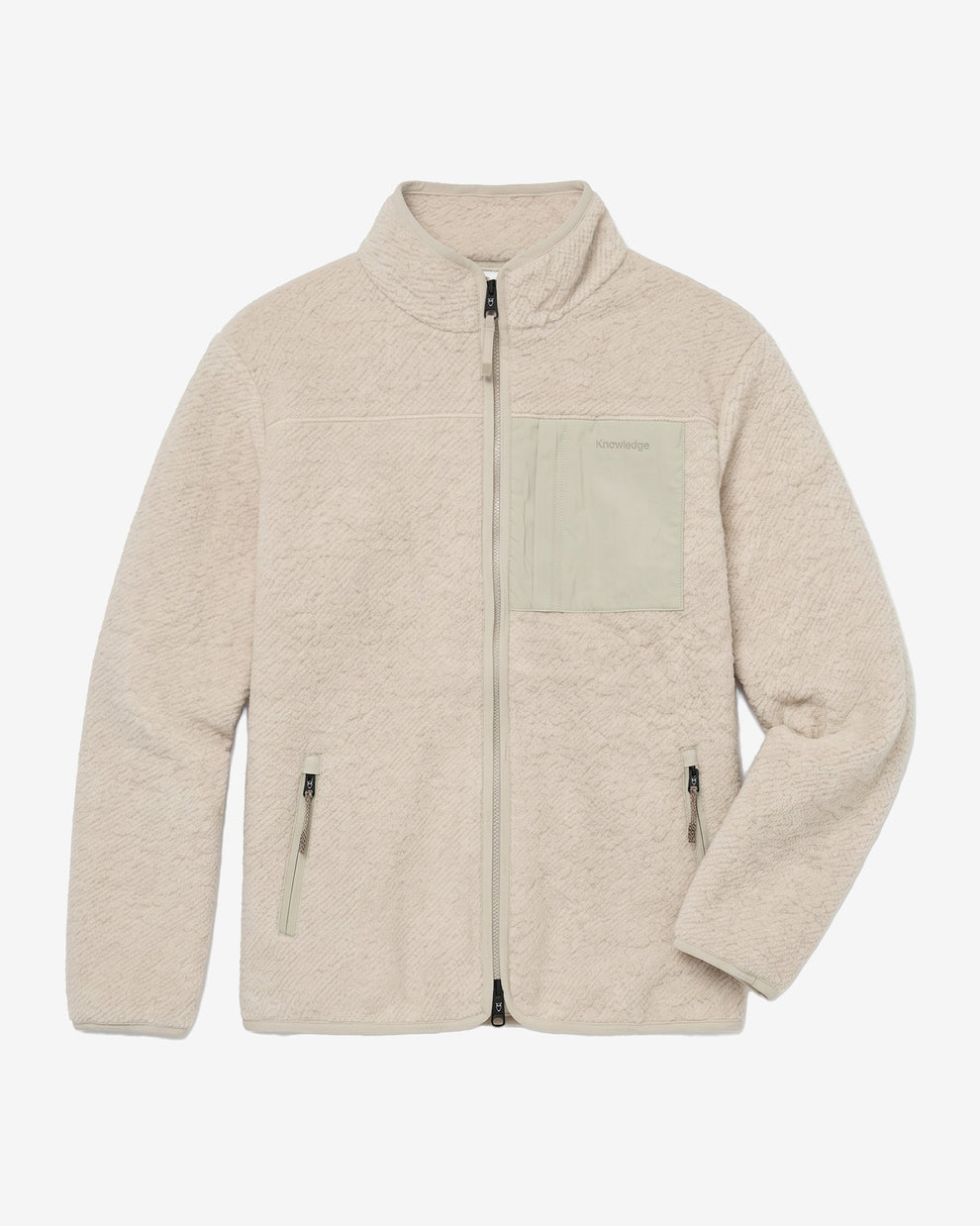 KnowledgeCotton Apparel - MEN Wool fleece full zip Fleeces 9999 Item Colour