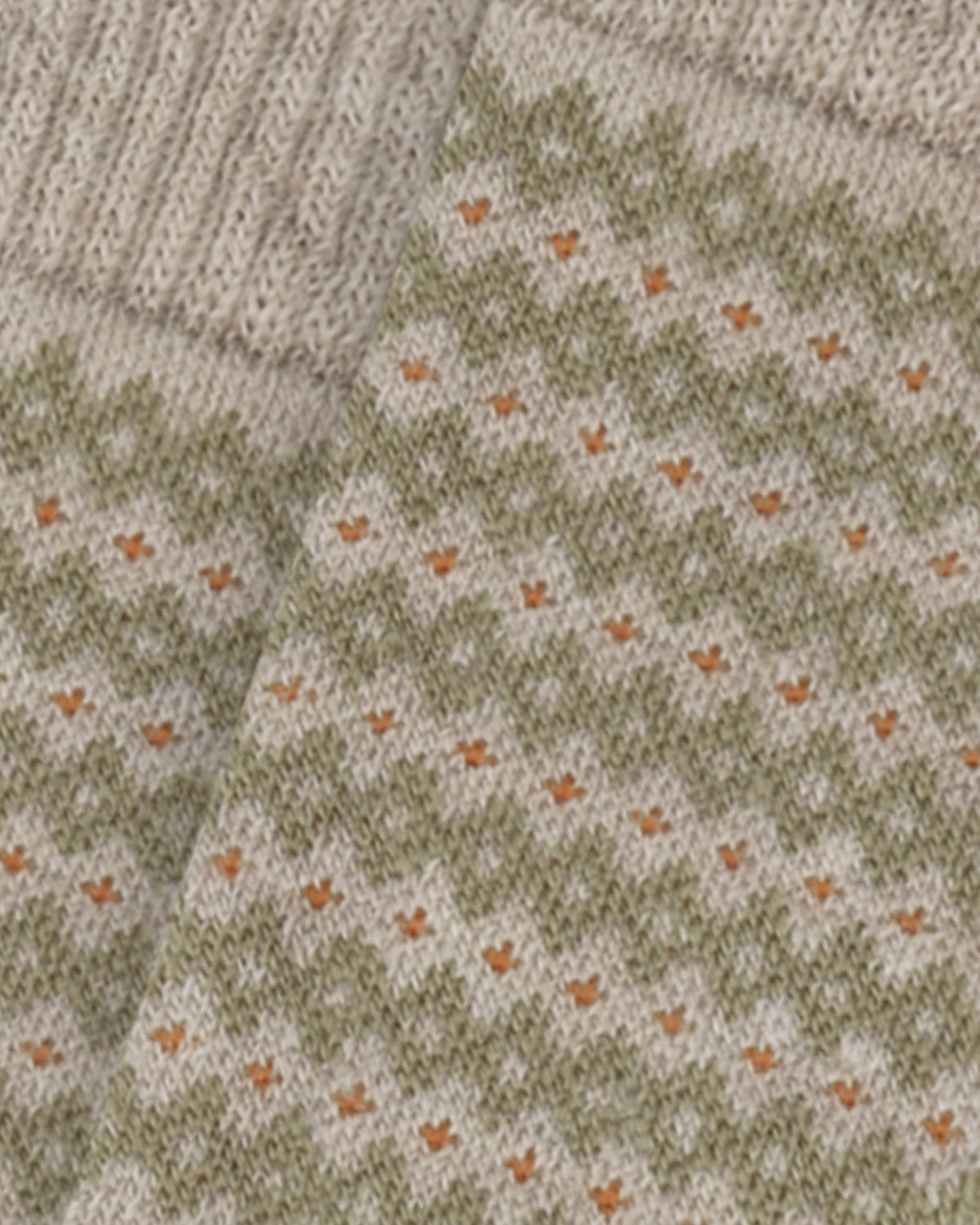 KnowledgeCotton Apparel - UNI Wool jacquard socks Socks 9930 Beige
