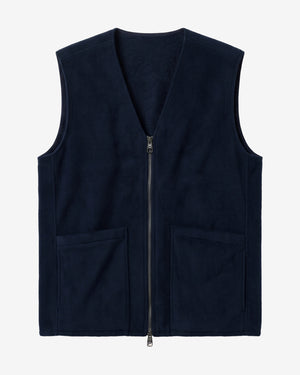 KnowledgeCotton Apparel - MEN Wool vest Vests 1412 Night Sky